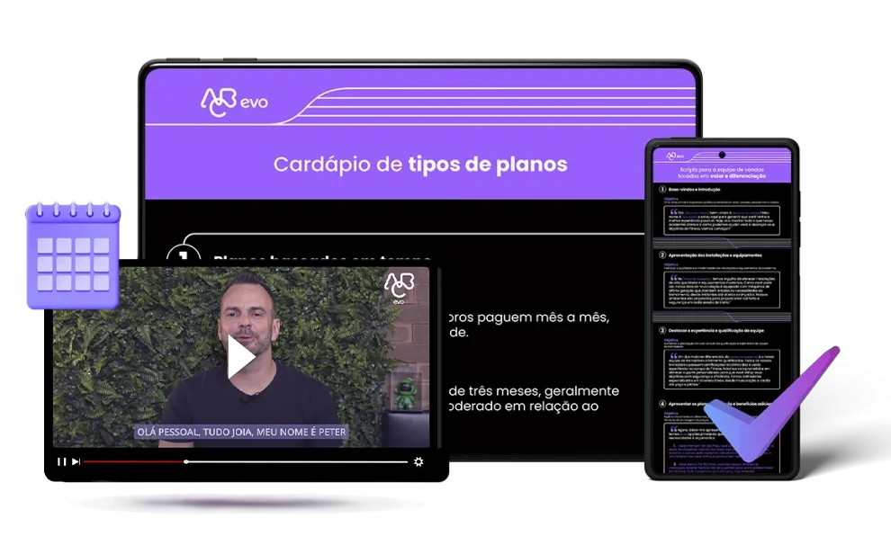 Um conjunto de dispositivos exibindo telas diversas, contidas no kit Planos e Pagamentos